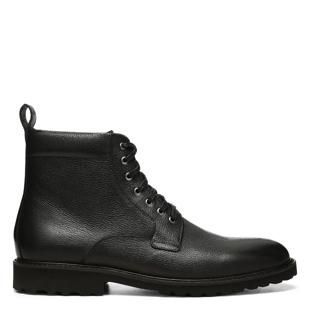 Donald Pliner James Pebbled Leather Lace-Up Boots Size 9 Men’s Designer Ankle